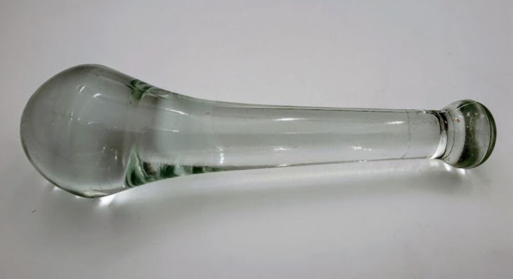 Vintage Solid Glass Pestle Apothecary Mortar 7.5"